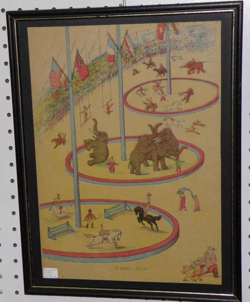 Early Print, '3-Ring Circus' 
