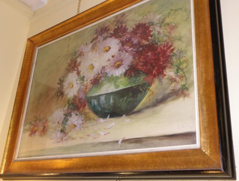 French Still Life Flowers Watercolor 