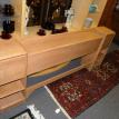 Heywood Wakefield Mid-Century Bed Headboard and pair Night Stands 
