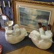 Pair Polar Bear End Tables 