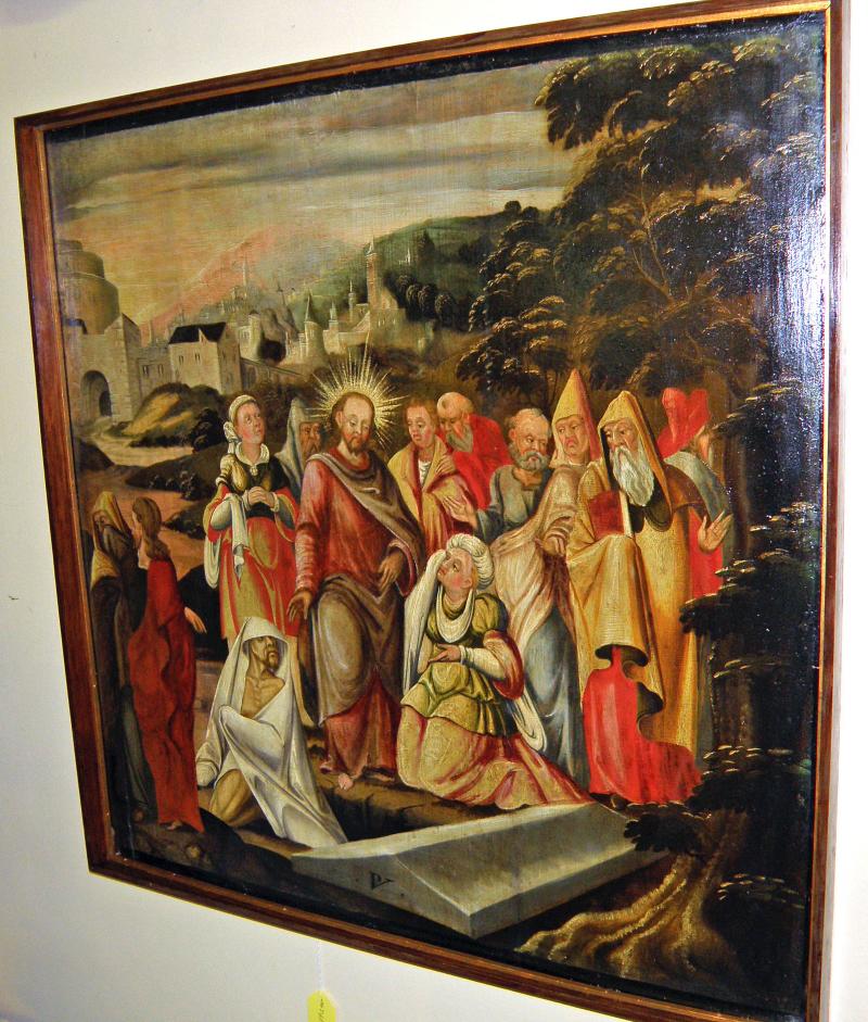 The Raising of Lazarus, Bible Story, Old Master 17th Century Painting 