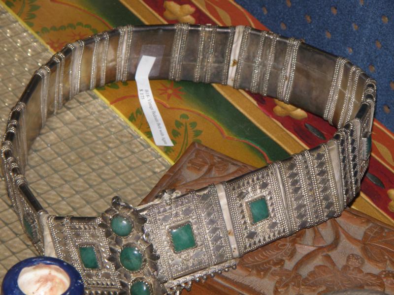 Vintage Bedouin Belt with Agate 