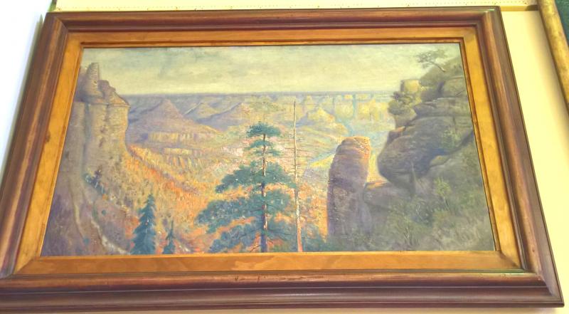 Western Landscape by Listed American Artist D. Williams  