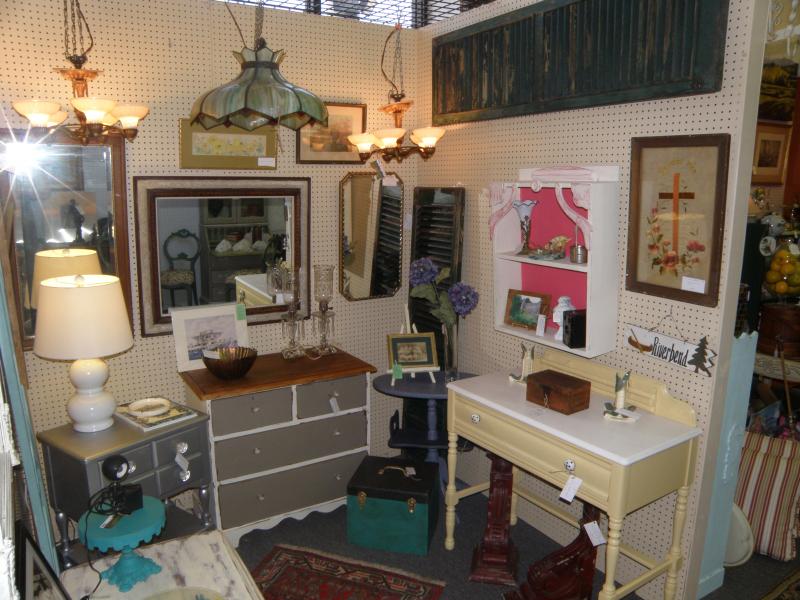 Nice Lamps and Painted Furniture Booth