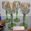 Set of 4 Art Noveau Goblets  $495  Theresienthal  c 1900-1920